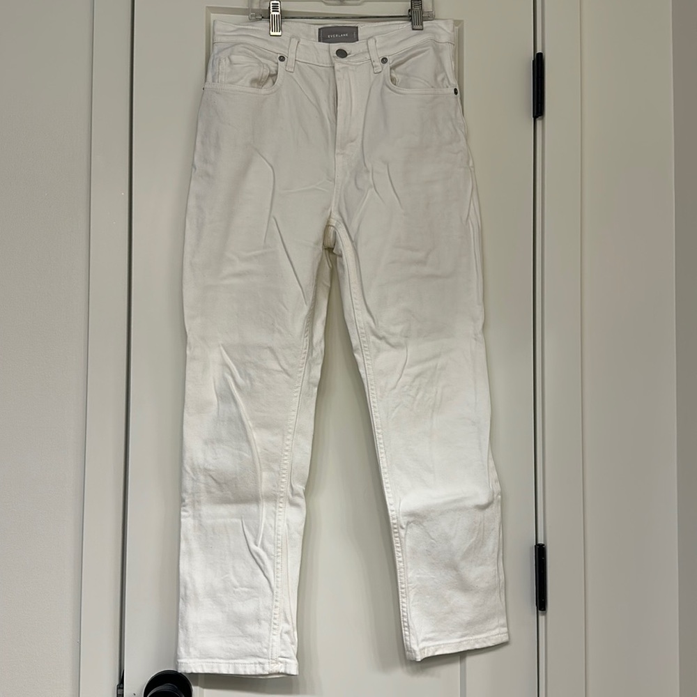 Everlane Straight Leg Jean - 27 Ankle - White
